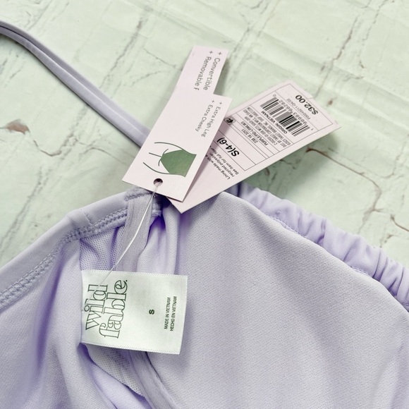 Wild Fable NWT Lilac one piece swimsuit extra cheeky - Picture 4 of 7